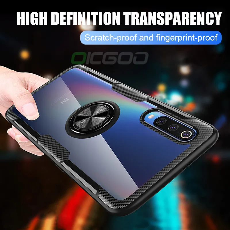 OICGOO Transparent Magnetic Ring Car Case For Xiaomi Redmi Note 7 Full Cover Coque For Xiaomi Mi 8 Lite 9 SE Redmi 7 Phone Cases
OICGOO Transparent Magnetic Ring Car Case For Xiaomi Redmi Note 7 Full Cover Coque For Xiaomi Mi 8 Lite 9 SE Redmi 7 Phone Cases