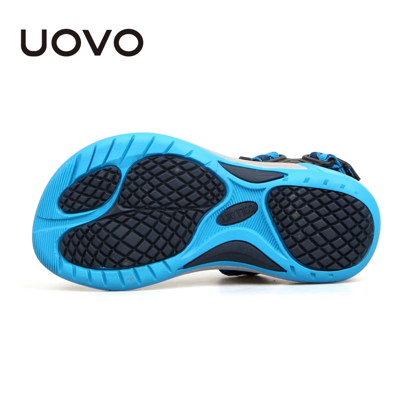 UOVO 2020 детские сандалии для мальчиков с открытым носком текстильные Летняя обувь