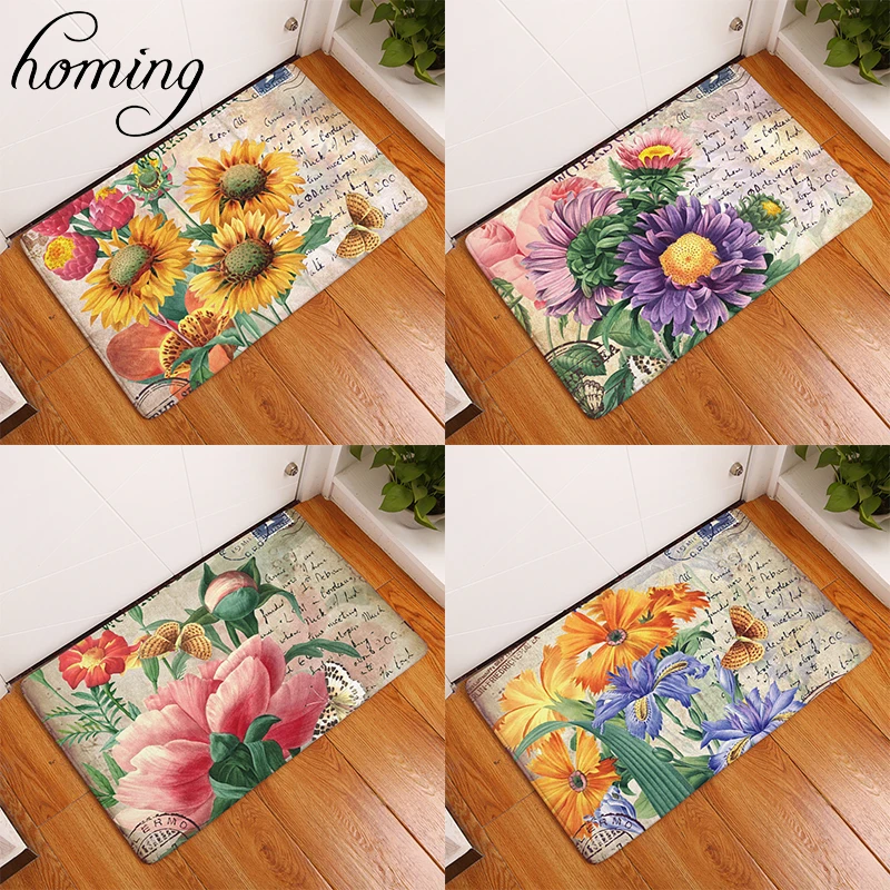 Homing Colorfast Decoration Stair Mats Vintage Stamp Beautiful Floral Sunflower Pattern Rugs Bedroom Flannel Durable Foot Pads
Homing Colorfast Decoration Stair Mats Vintage Stamp Beautiful Floral Sunflower Pattern Rugs Bedroom Flannel Durable Foot Pads