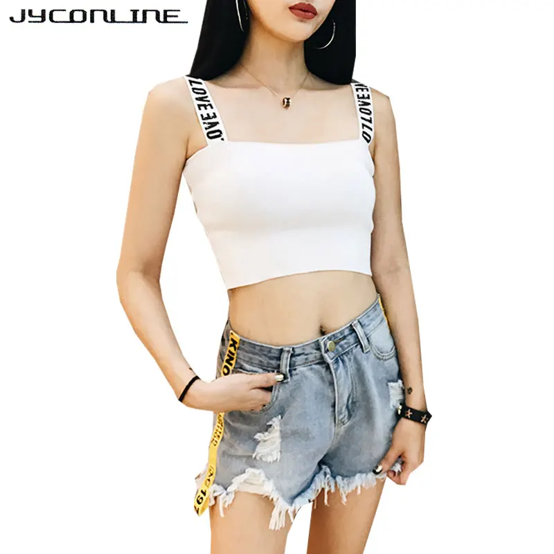 JYConline Fitness Skinny Crop Top 2017 Women Tight Cropped Top Letter Print T-Shirt Women Tank Tops Camis Vest Sexy Female Tops
JYConline Fitness Skinny Crop Top 2017 Women Tight Cropped Top Letter Print T-Shirt Women Tank Tops Camis Vest Sexy Female Tops