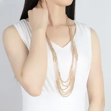 Layered Necklace Crystal Long Women Femme Summer Dress Blouse Jewelry Collane Donna Collar Bisuteria Largo Collier Boho Bohemian
Layered Necklace Crystal Long Women Femme Summer Dress Blouse Jewelry Collane Donna Collar Bisuteria Largo Collier Boho Bohemian