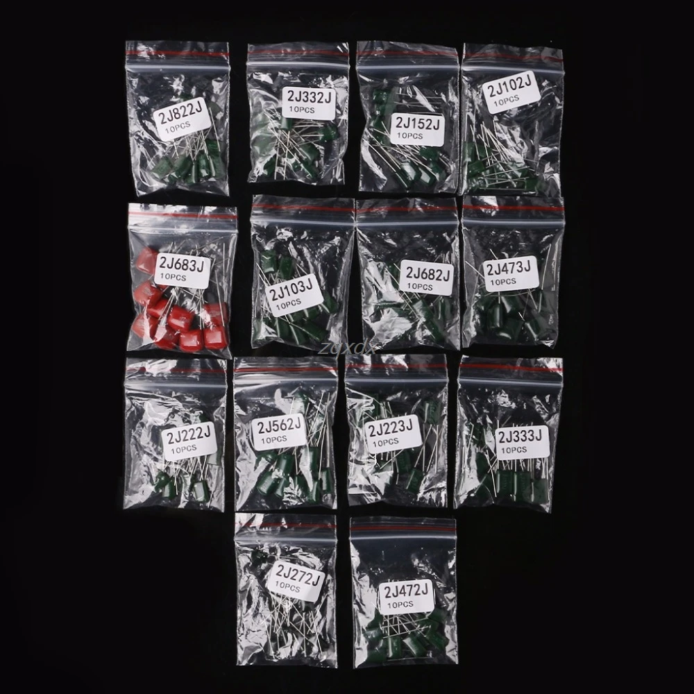 140Pcs 14 Values Polyester Film Electrolytic Capacitors Assortment Kit 630V General Purpose JAN10 DropShip
140Pcs 14 Values Polyester Film Electrolytic Capacitors Assortment Kit 630V General Purpose JAN10 DropShip