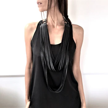 YD&YDBZ New Tassel Leather Necklace For Women Designer Long Pendant Necklace Choker Punk High Street Jewelry Clothes Accessories
YD&YDBZ New Tassel Leather Necklace For Women Designer Long Pendant Necklace Choker Punk High Street Jewelry Clothes Accessories