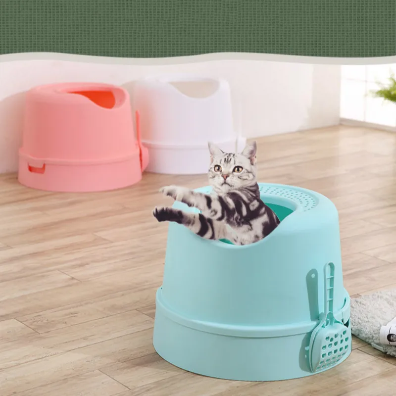 Top-in cat litter pot anti-splashing pull cat toilet deodorant large cat litter box fully enclosed on cat toilet
Top-in cat litter pot anti-splashing pull cat toilet deodorant large cat litter box fully enclosed on cat toilet