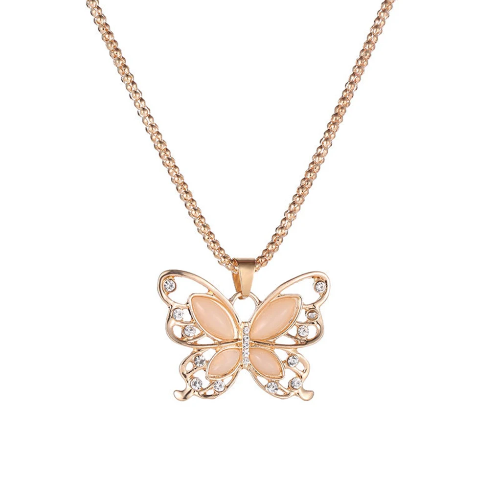 Elegant Hollow Rhinestones Butterfly Women Necklace Girl Crystal Pendant Sweater Chain Lovers Gift Jewelry
Elegant Hollow Rhinestones Butterfly Women Necklace Girl Crystal Pendant Sweater Chain Lovers Gift Jewelry