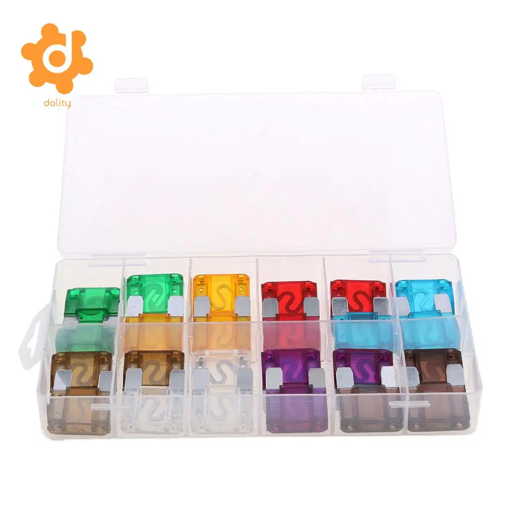 24pcs Big Auto Blade Fuse Assortment Set Maxi Car Electrical Fuses Truck RV