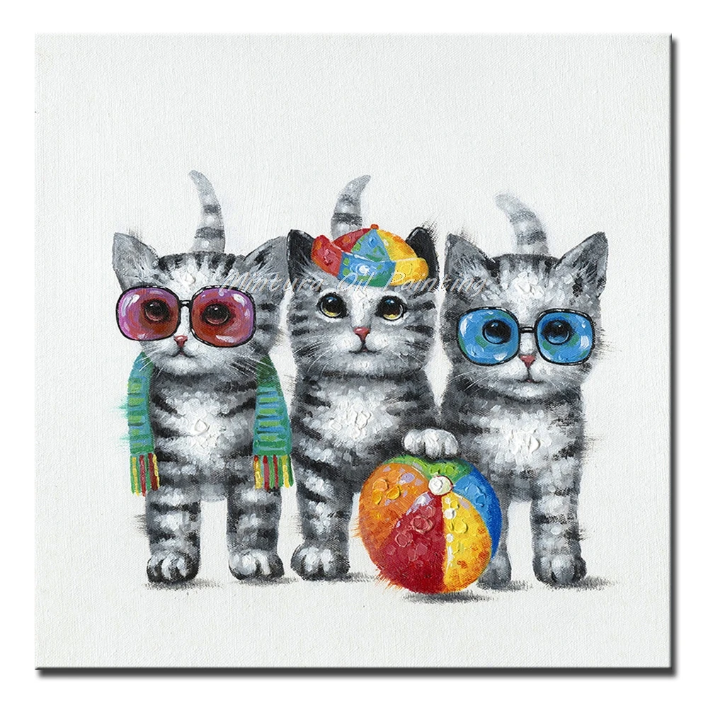 Mintura Art Hand Painted Cat Animal Oil Painting on Canvas Abstract Animals Picture Wall Paintings For Living Room Home Decor
Mintura Art Hand Painted Cat Animal Oil Painting on Canvas Abstract Animals Picture Wall Paintings For Living Room Home Decor
