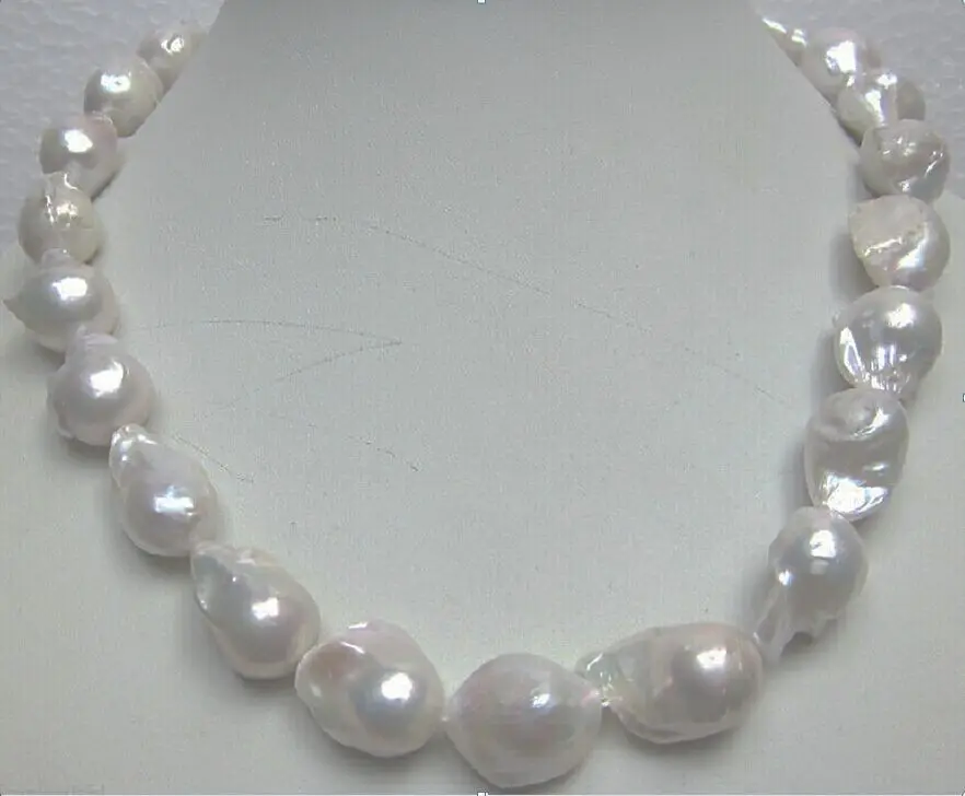 very good NATURAL 18-25MM SOUTH SEA WHITE BAROQUE PEARL NECKLACE 18 INCH 14K GOLD CLASP Wholesale Silver bridal Woman's Jeweller
very good NATURAL 18-25MM SOUTH SEA WHITE BAROQUE PEARL NECKLACE 18 INCH 14K GOLD CLASP Wholesale Silver bridal Woman's Jeweller