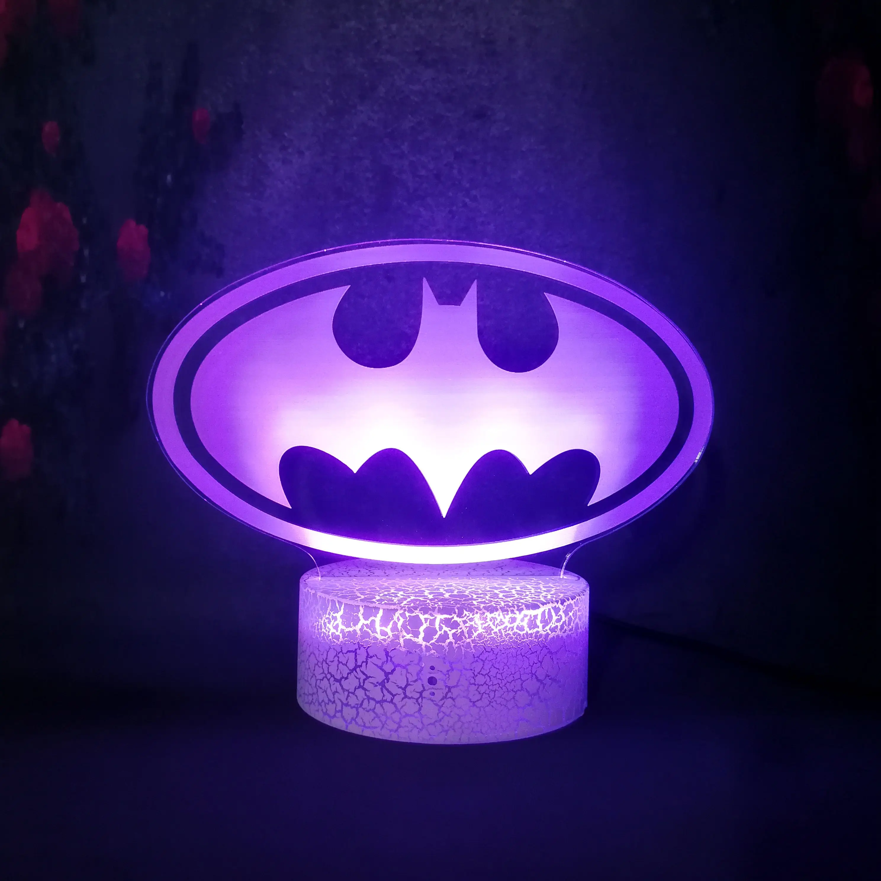Creative Decor Crack Lamp 2019 Justice League 3D LED Batman Sign Armoring Night Lighting Desk Table Lamp Multicolor Flash Mood
Creative Decor Crack Lamp 2019 Justice League 3D LED Batman Sign Armoring Night Lighting Desk Table Lamp Multicolor Flash Mood