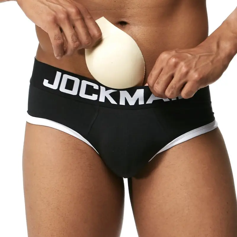 Брендовое сексуальное мужское нижнее белье JOCKMAIL с подкладкой брифы передней