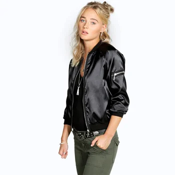 Fashion 2017 Spring Autumn Women Thin Jackets Tops Bomber Jacket Long Sleeve Zipper Up Coat Casual Slim Fit Outerwear HSJ88
Fashion 2017 Spring Autumn Women Thin Jackets Tops Bomber Jacket Long Sleeve Zipper Up Coat Casual Slim Fit Outerwear HSJ88