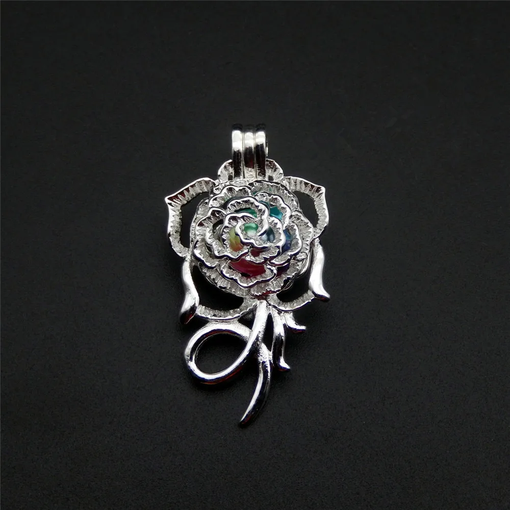 10pcs silver rose pearl cage necklace pendant, aroma oil diffuser adds your own pearl, stone makes it more attractive.
10pcs silver rose pearl cage necklace pendant, aroma oil diffuser adds your own pearl, stone makes it more attractive.