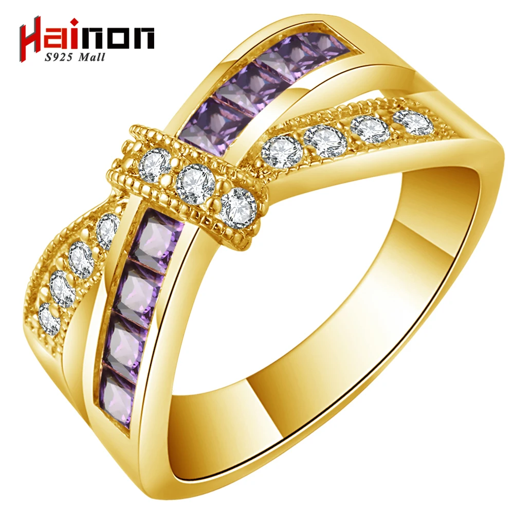 gold-color cross ring for lady paved cz zircon luxury hot Princess women BOWTIE Engagement Ring purple pink jewelry dropshipping 
gold-color cross ring for lady paved cz zircon luxury hot Princess women BOWTIE Engagement Ring purple pink jewelry dropshipping