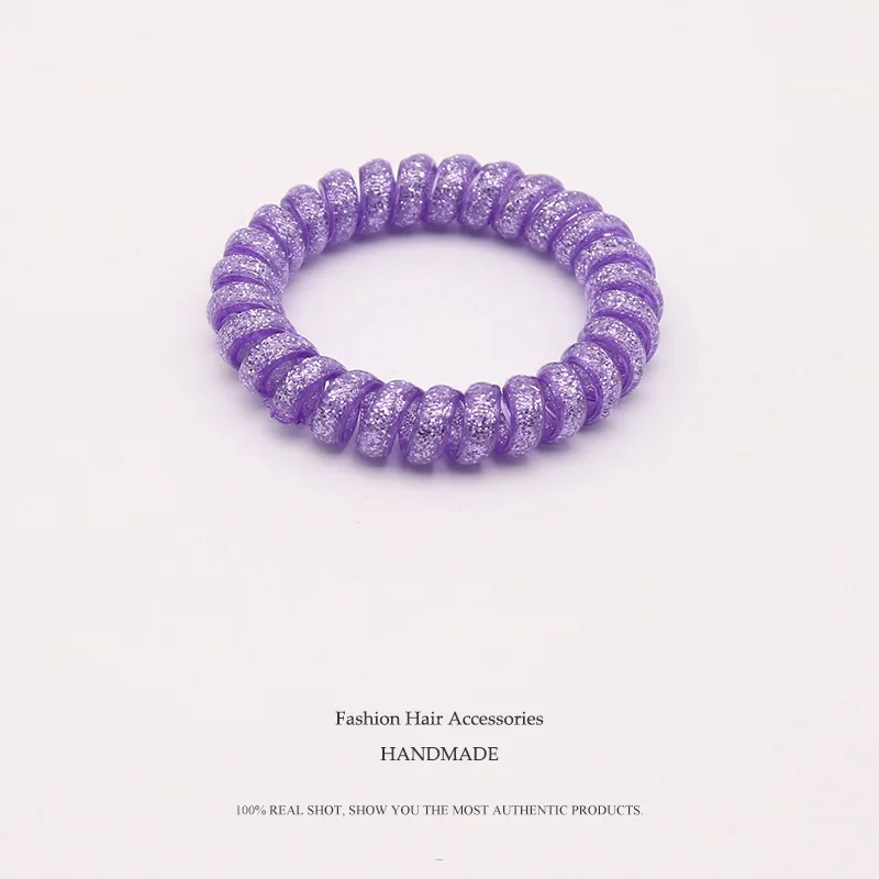High Quality Colorful Shining Telephone Line Elastic Hair Bands For Women Tie Gum Ponytail Holder Rubber Bands Hair Accessories
High Quality Colorful Shining Telephone Line Elastic Hair Bands For Women Tie Gum Ponytail Holder Rubber Bands Hair Accessories