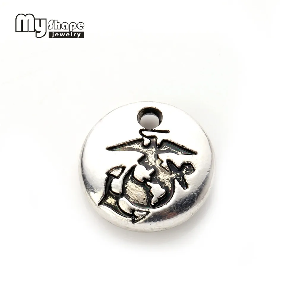 my shape New Design United States Marine Corps Round Disc Pendant USMC Charms Bracelet Accessories For DIY Jewelry Making 10pcs
my shape New Design United States Marine Corps Round Disc Pendant USMC Charms Bracelet Accessories For DIY Jewelry Making 10pcs