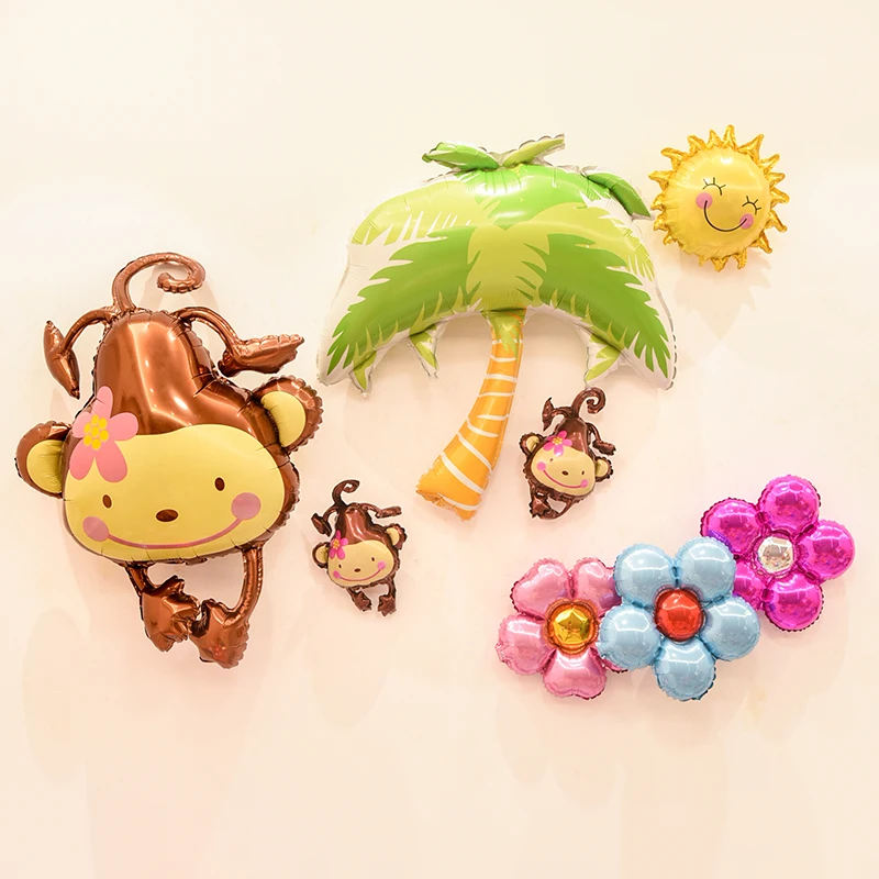 Lucky Monkey Balloon Jungle Animal Summer Sun Coconut tree Theme Balloon Baby Shower Birthday Party Background Decoration
Lucky Monkey Balloon Jungle Animal Summer Sun Coconut tree Theme Balloon Baby Shower Birthday Party Background Decoration