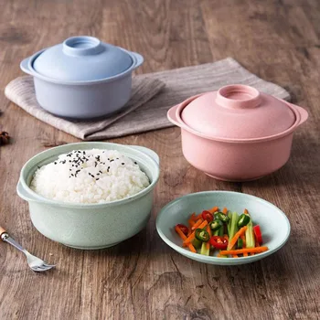 3 Color Wheat Stalks with Cover Rice Bowl Soup Bowl Chinese Creative Home Utensils Students Insulation Anti-hot Noodles Bowl
3 Color Wheat Stalks with Cover Rice Bowl Soup Bowl Chinese Creative Home Utensils Students Insulation Anti-hot Noodles Bowl
