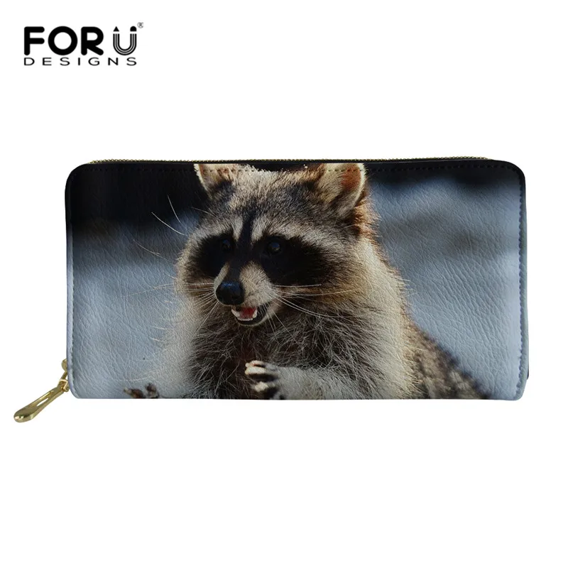 FORUDESIGNS Raccoon Women Leather Wallets with Zipper Phone Pocket Purse Card Holder Women Long Wallet Lady Long Coin Purse
FORUDESIGNS Raccoon Women Leather Wallets with Zipper Phone Pocket Purse Card Holder Women Long Wallet Lady Long Coin Purse