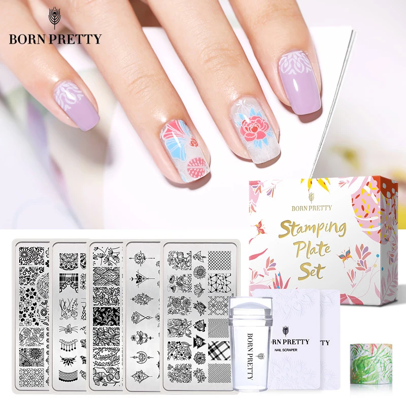 BORN PRETTY 9 Pcs Stamping Set Spring Flowers Pattern Stamping Plate Kit with Clear Stamper Scraper Template Set
BORN PRETTY 9 Pcs Stamping Set Spring Flowers Pattern Stamping Plate Kit with Clear Stamper Scraper Template Set