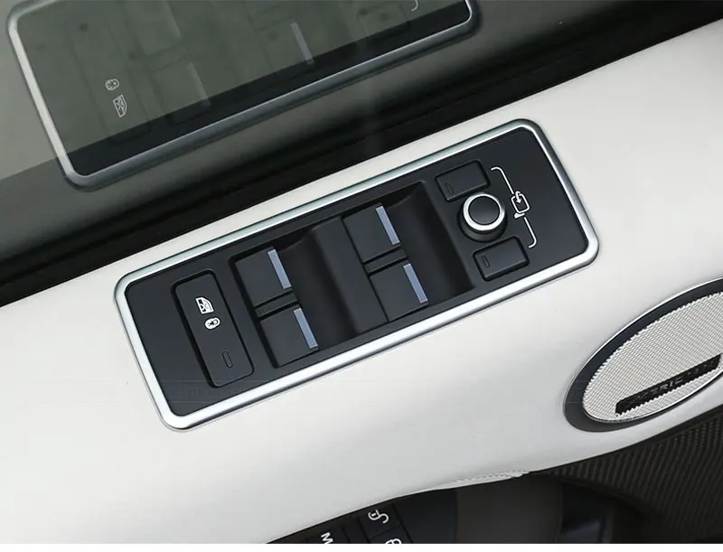 For Land Rover Discovery 5 LR5 2017 Car-styling ABS Matte Chrome Window Lift Button Frame Cover Trim Auto Accessory 4pcs
For Land Rover Discovery 5 LR5 2017 Car-styling ABS Matte Chrome Window Lift Button Frame Cover Trim Auto Accessory 4pcs