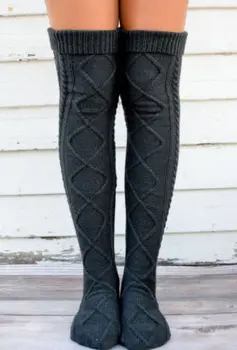 Harajuku Woolen Ball Stockings Warm Autumn Knit Over Knee Stocking Thigh High School girl Solid Color 1 Pair Hosiery
Harajuku Woolen Ball Stockings Warm Autumn Knit Over Knee Stocking Thigh High School girl Solid Color 1 Pair Hosiery