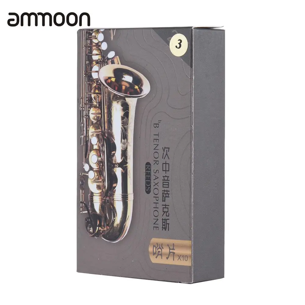 10pcs/ Box High Grade Bb Tenor Saxophone Sax Bamboo Reeds Strength 3.0 / 2.5 / 2.0 for Option
10pcs/ Box High Grade Bb Tenor Saxophone Sax Bamboo Reeds Strength 3.0 / 2.5 / 2.0 for Option