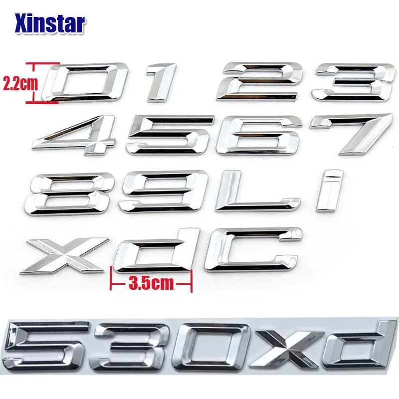 3D Auto Car Emblem Badge Rear 0 1 2 3 4 5 6 7 8 x d i Logo Sticker For BMW E46 E90 E60 E53 F30 F10 F20 118i 320d 530i 520i 530xd
3D Auto Car Emblem Badge Rear 0 1 2 3 4 5 6 7 8 x d i Logo Sticker For BMW E46 E90 E60 E53 F30 F10 F20 118i 320d 530i 520i 530xd