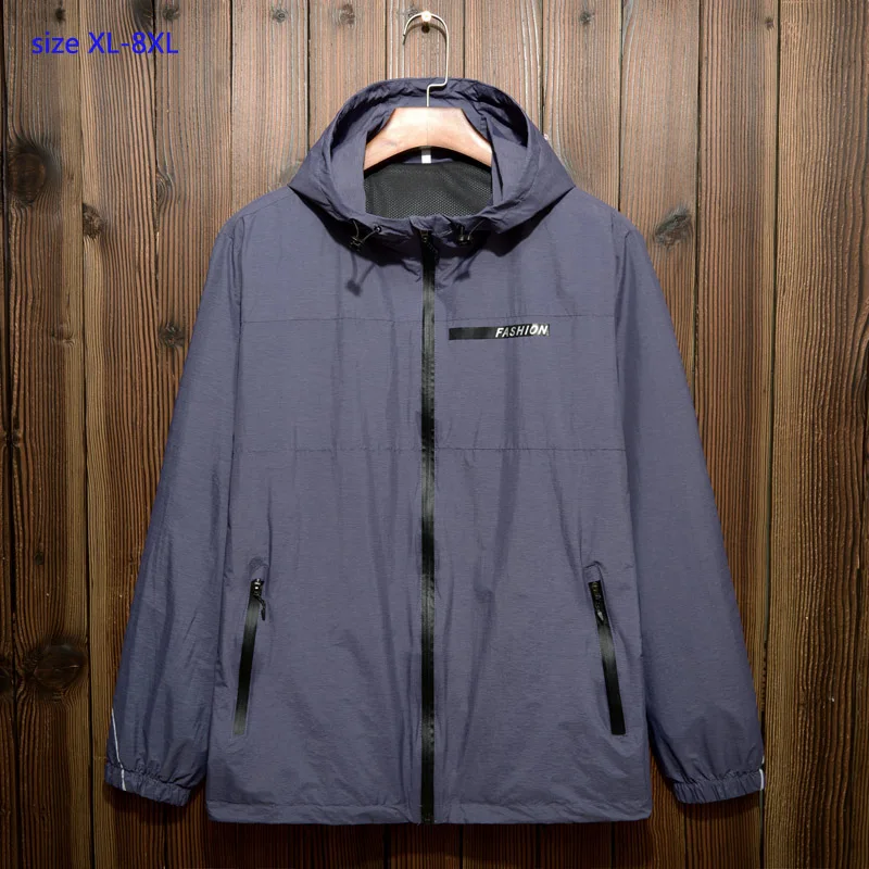 2019 New Arrival Fashion With Hood Loose Men's Jacket Super Large Casual Autumn Spring Men Plus Size XL2XL3XL4XL5XL6XL7XL8XL
2019 New Arrival Fashion With Hood Loose Men's Jacket Super Large Casual Autumn Spring Men Plus Size XL2XL3XL4XL5XL6XL7XL8XL