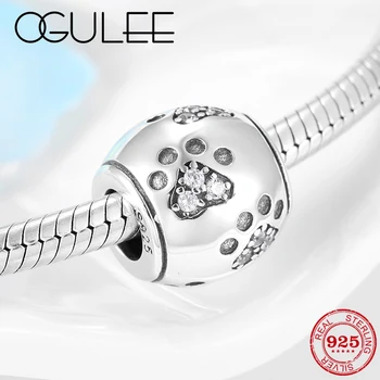 Fit Original Pandora Charm Bracelet DIY Bead 925 Sterling Silver Lovely Dog Claw Zircon Beads Fine Jewelry making
Fit Original Pandora Charm Bracelet DIY Bead 925 Sterling Silver Lovely Dog Claw Zircon Beads Fine Jewelry making