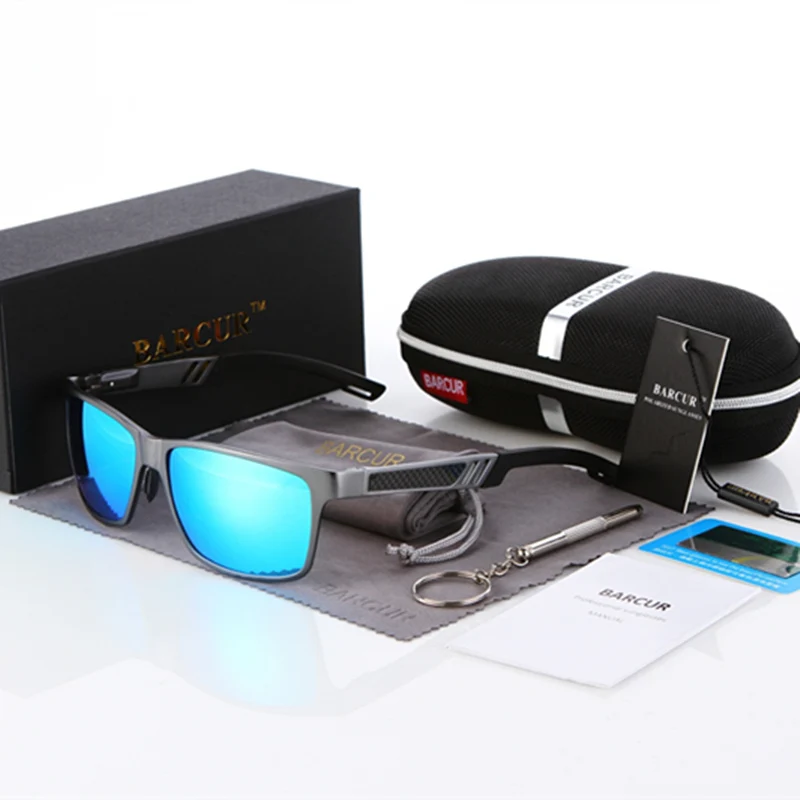 BARCUR High Quality Designer Polarized Sunglasses Men BARCUR High Quality Designer Polarized Sunglasses Men