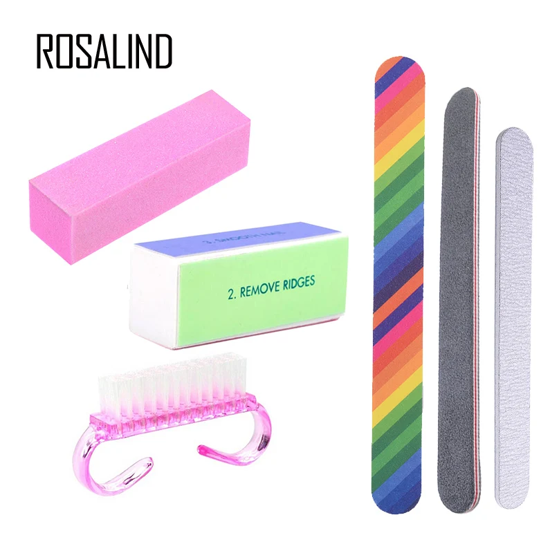ROSALIND 6Pcs/Lot Nail Manicure Set For Nail Pedicure With Sand Buffer Sticks Clean Brush Gel Polish Nail Art Tool Accessories
ROSALIND 6Pcs/Lot Nail Manicure Set For Nail Pedicure With Sand Buffer Sticks Clean Brush Gel Polish Nail Art Tool Accessories