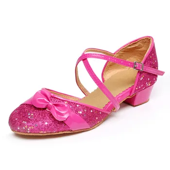 2019 New Girls Shining Latin Dance Shoes Children's Kungfu Shoes Children Sandals Closed Toe Pink Buckle Strap Bowtie Sequins
2019 New Girls Shining Latin Dance Shoes Children's Kungfu Shoes Children Sandals Closed Toe Pink Buckle Strap Bowtie Sequins