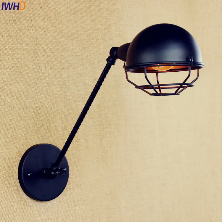 IWHD Black Vintage Swing Long Arm Wall Light LED Home Lighting Loft Style Industrial Wall Sconce Edison Lampara Pared
IWHD Black Vintage Swing Long Arm Wall Light LED Home Lighting Loft Style Industrial Wall Sconce Edison Lampara Pared