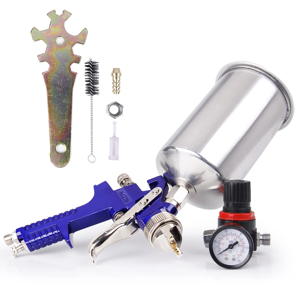 1.4mm HVLP Gravity Feed Spray Gun W/ Air Regulator Auto Paint Basecoat Clearcoat
1.4mm HVLP Gravity Feed Spray Gun W/ Air Regulator Auto Paint Basecoat Clearcoat
