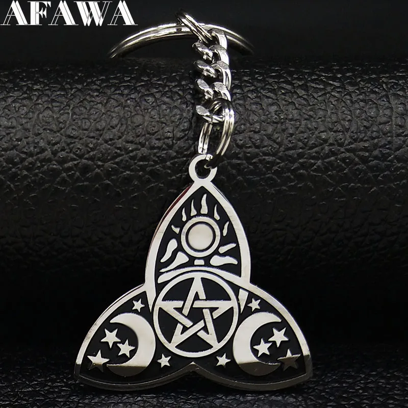 2019 Fashion Witchcraft Stainless Steel Keychains for Women Black Color Keyrings Jewelry llaveros K77577B
2019 Fashion Witchcraft Stainless Steel Keychains for Women Black Color Keyrings Jewelry llaveros K77577B