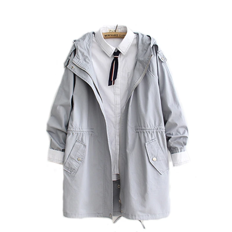 Spring Student College Long coats and jackets Casual Harajuku BF Long Bomber Jacket women's Loose Oversize Female Hooded Jacket
Spring Student College Long coats and jackets Casual Harajuku BF Long Bomber Jacket women's Loose Oversize Female Hooded Jacket