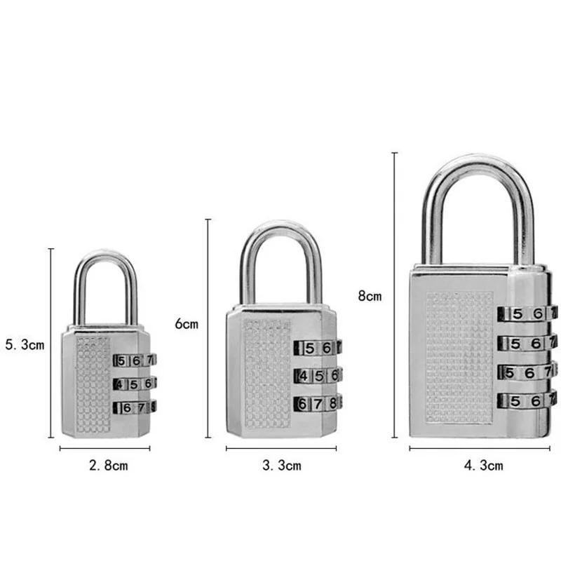 'The Best' 3 Digit Dial Combination Code Number Lock Padlock for Luggage Backpack Suitcase Drawer 889
'The Best' 3 Digit Dial Combination Code Number Lock Padlock for Luggage Backpack Suitcase Drawer 889