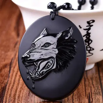 Free shipping Natural obsidian pendant Wolf king head necklace charm male style restoring ancient ways
Free shipping Natural obsidian pendant Wolf king head necklace charm male style restoring ancient ways