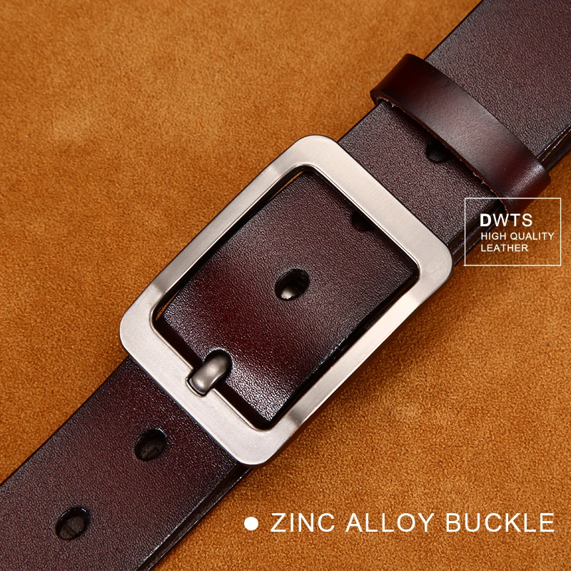 DWTS Men's belt leather belt men male genuine leather strap luxury pin buckle casual men's belt Sadoun.com