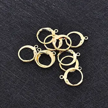 FUNIQUE 10PCs/lot Stainless Steel Earring Hooks&Clasps Silver Gold Color Round Leaf Earring Clips Hook Findings For DIY Earring
FUNIQUE 10PCs/lot Stainless Steel Earring Hooks&Clasps Silver Gold Color Round Leaf Earring Clips Hook Findings For DIY Earring