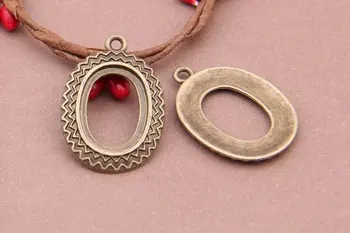 50pcs 15 x 20mm Antique Bronze Cabochon Pendant Base, Oval pendant setting (3010322)
50pcs 15 x 20mm Antique Bronze Cabochon Pendant Base, Oval pendant setting (3010322)