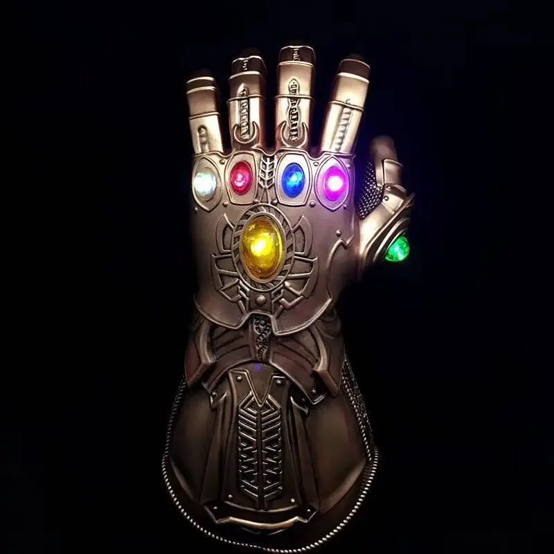 Avengers Infinity War Thanos Infinity Gauntlet LED Light PVC Gloves for Halloween Props
Avengers Infinity War Thanos Infinity Gauntlet LED Light PVC Gloves for Halloween Props