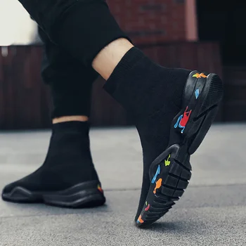 Newly Sneakers Knit Upper Breathable Sport Shoes Sock Boots High Top for Men Running BN99
Newly Sneakers Knit Upper Breathable Sport Shoes Sock Boots High Top for Men Running BN99