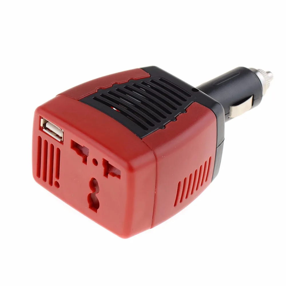 Portable Car Inverters DC 12V to AC 220V With 5V USB Charger Port Cigarette Lighter Car Power Inversor 75W Converter
Portable Car Inverters DC 12V to AC 220V With 5V USB Charger Port Cigarette Lighter Car Power Inversor 75W Converter