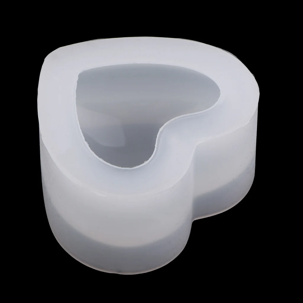 DIY Resin Molds Jewelry Making Mould Tool Silicone Ornament 3D Heart Mold for Polymer Clay, Crafting, Epoxy Resin, Dried Flower