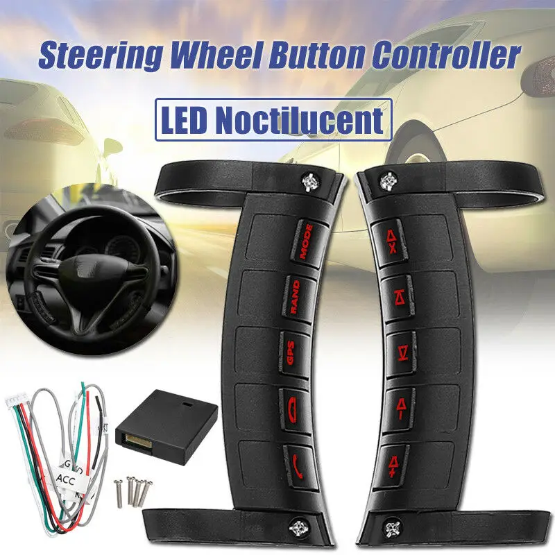 Universal Remote Control Car Steering Wheel Button Remote Control Bluetooth DVD Navigation Button Remote Controller LED Wireless
Universal Remote Control Car Steering Wheel Button Remote Control Bluetooth DVD Navigation Button Remote Controller LED Wireless