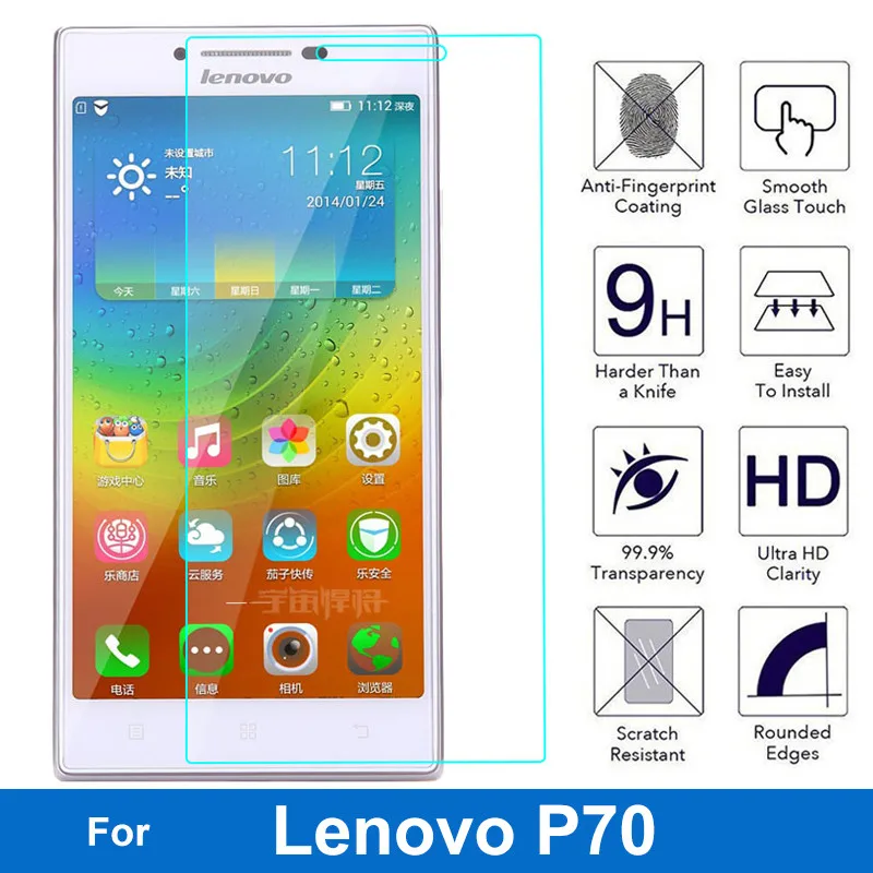 For Lenovo P70 P 70 Tempered Glass Screen Protector 0.26MM 9H Safety Protective Film On P70-T Dual Sim TD-LTE pelicula de vidro
For Lenovo P70 P 70 Tempered Glass Screen Protector 0.26MM 9H Safety Protective Film On P70-T Dual Sim TD-LTE pelicula de vidro