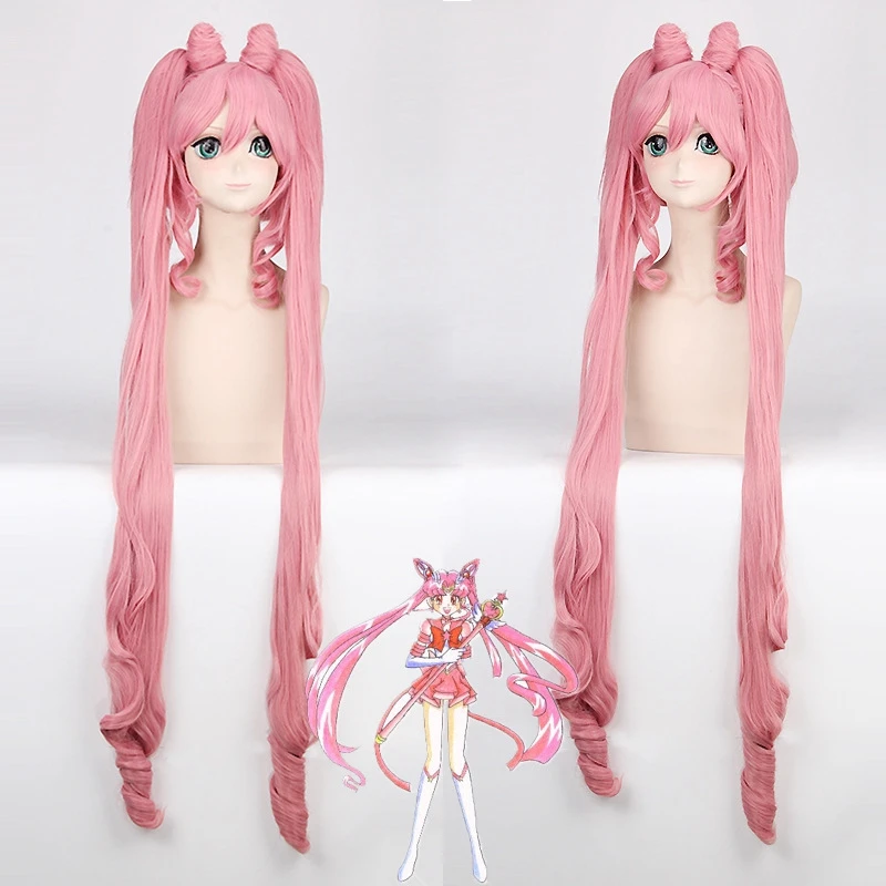 Pretty Soldier Sailor Moon Chibi Usa Long Straight Cosplay Wigs for Women Female Synthetic Hair Wig Two Ponytail and Bun Pink
Pretty Soldier Sailor Moon Chibi Usa Long Straight Cosplay Wigs for Women Female Synthetic Hair Wig Two Ponytail and Bun Pink