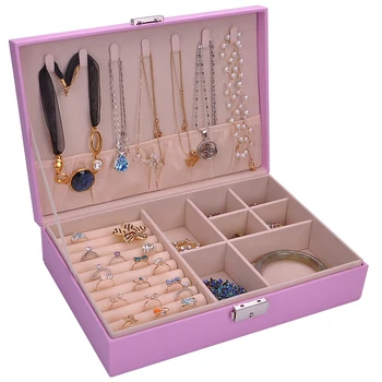 Fashion and beauty new design high quality jewelry box with lock makeup box best gift for your girl
Fashion and beauty new design high quality jewelry box with lock makeup box best gift for your girl