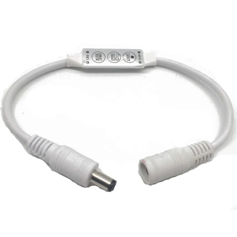 1pc white color 12V 24V Mini 3key LED dimmer mini led controller with DC connector 12A Good Quality
1pc white color 12V 24V Mini 3key LED dimmer mini led controller with DC connector 12A Good Quality